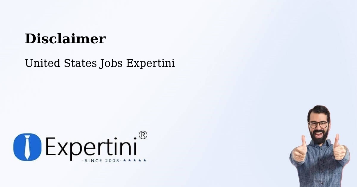 Disclaimer – Haddonfield - United States Jobs Expertini