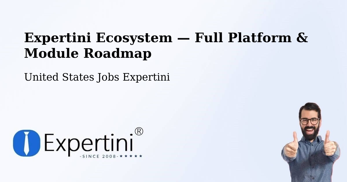 Expertini Ecosystem — Full Platform & Module Roadmap – Haddonfield